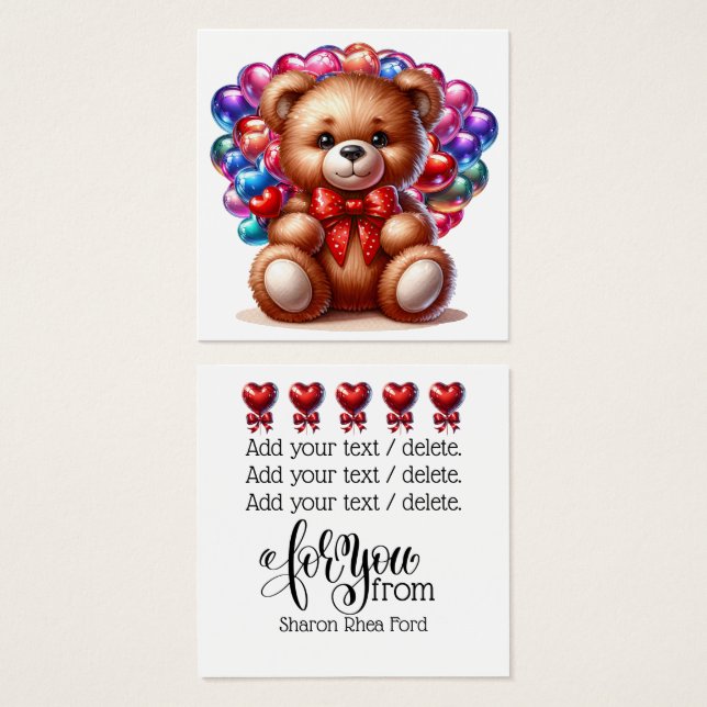 ÄKTHET och Tröttet Fyrkantigt Visitkort (Framsida & baksida)