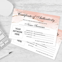 Äkthetsintyg för teckning av