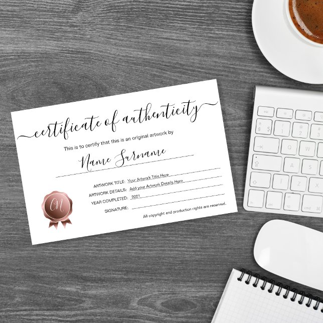 Äkthetsintyg för teckning av (Skapare uppladdad)