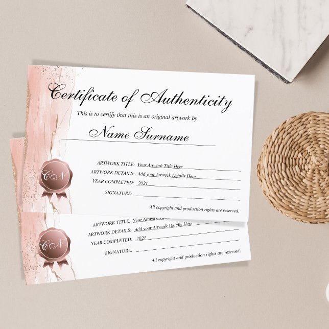 Äkthetsintyg för teckning av (Skapare uppladdad)