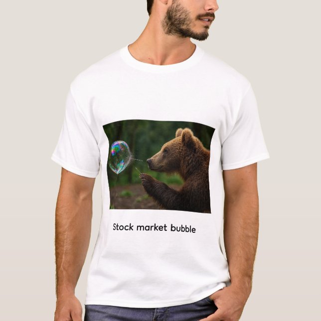 Aktie-marknadsbubbla T Shirt (Framsida)