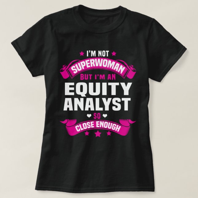 Aktieanalytiker T Shirt (Design framsida)