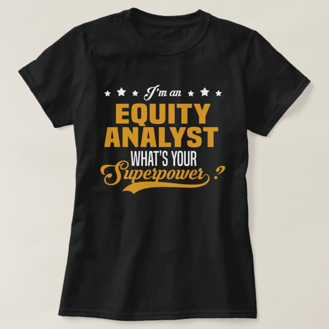 Aktieanalytiker T Shirt (Design framsida)