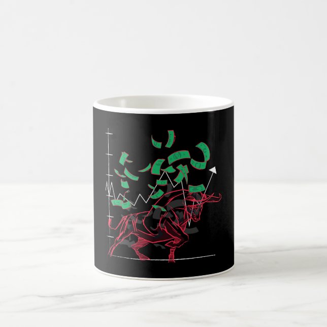 Aktiemarknad Uppåtgående Trend Kaffemugg (Center)