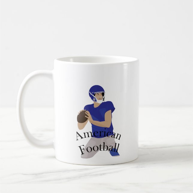 Aktiv amerikansk fotbollsspelare kaffemugg (Vänster)
