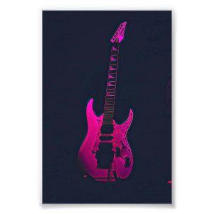 Aktiv gåva från gitarrer fototryck