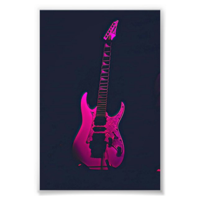 Aktiv gåva från gitarrer fototryck (Framsidan)