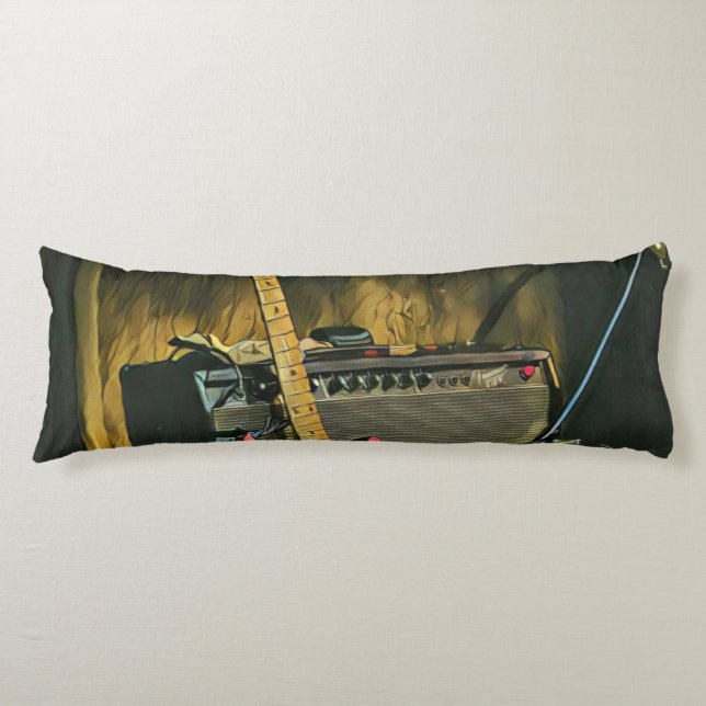 Aktiv gåva från gitarrer kroppskudde (Framsidan)