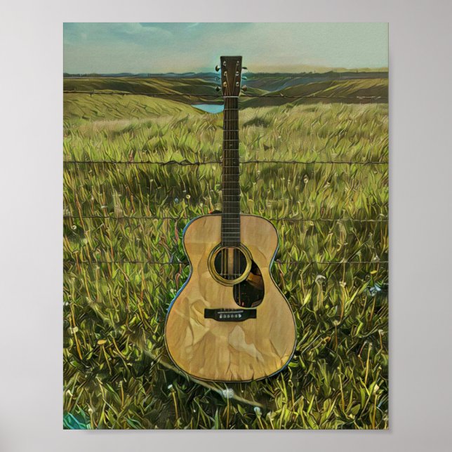 Aktiv gåva från gitarrer poster (Framsidan)