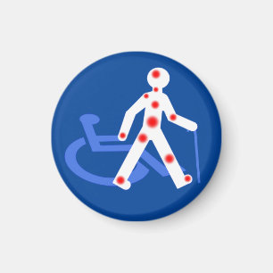Aktiv handicap osynlig/synlig magnet
