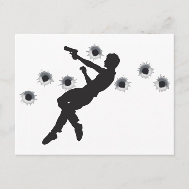 Aktiv hjälte i vapensmugglingen vykort (Framsida)