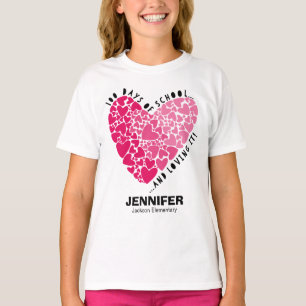 Aktiv hjärt 100 dagar i skolan och lyft den t shirt
