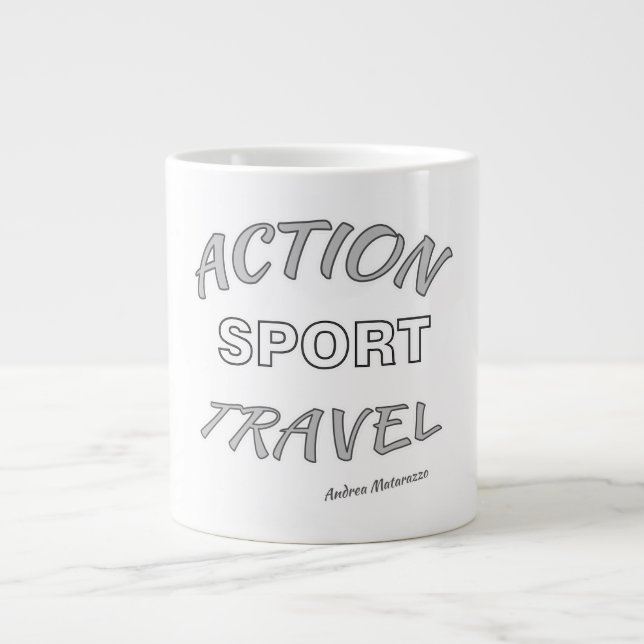 Aktiv idrottsresa jumbo mugg (Framsidan)
