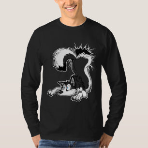 Aktiva konturer för Un Stuck Black Husky White T Shirt