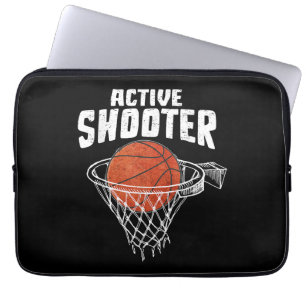 Aktiva Skytt Basketälskare Män Kvinnor Basketboll Laptop Fodral