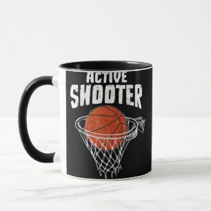 Aktiva Skytt Basketälskare Män Kvinnor Basketboll Mugg