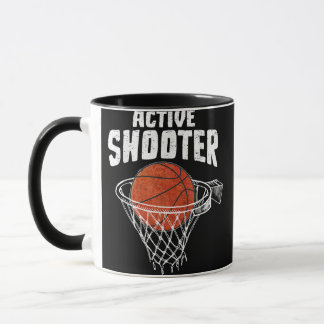 Aktiva Skytt Basketälskare Män Kvinnor Basketboll Mugg