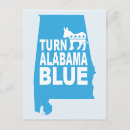 Aktivera Alabama Blue-vykort | Röststatsdemokrater Vykort