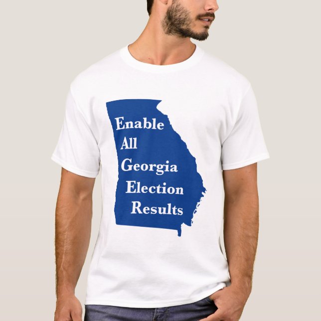 Aktivera alla georgiska valresultat t shirt (Framsida)