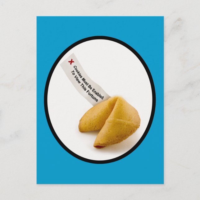 Aktivera Fortune Cookies Vykort (Framsida)
