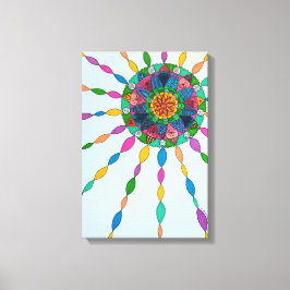 Aktivera Joy Healing Mandala Canvas Art Print