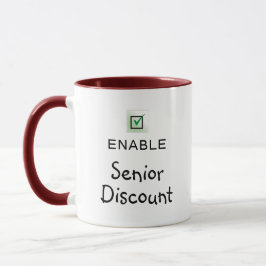 Aktivera Senior Discount Funny Quote Coffee Mugg