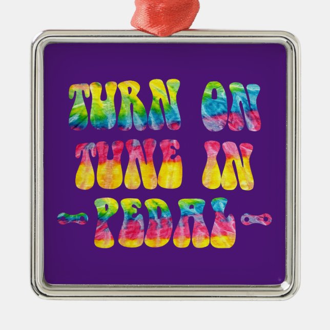 Aktivera trimning genom att dra bike julgransprydnad metall (Framsidan)