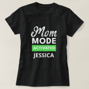 aktiverad mors dag-gåva i läget lustig mamma t shirt