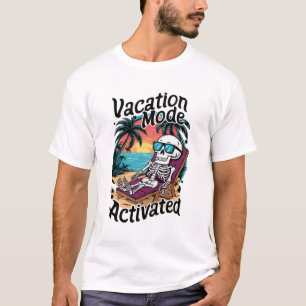 Aktiverad skeletonbågdesign i vänteläge t shirt