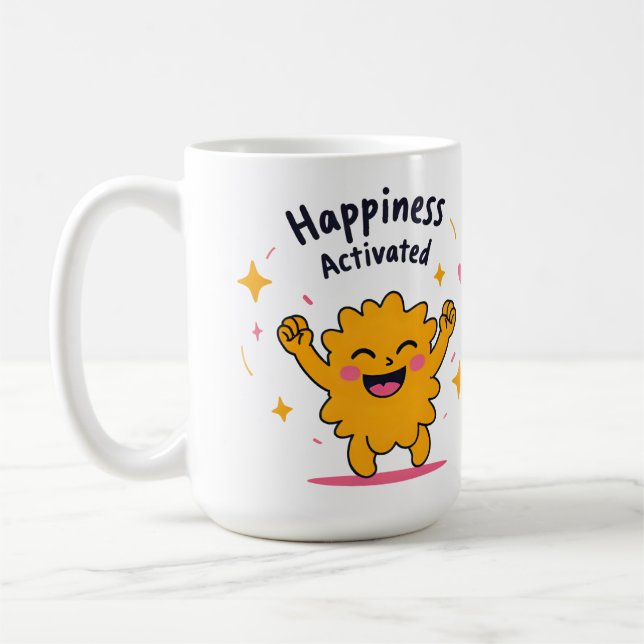 Aktiverad snabbhet - Tecken för lucka-lucka Kaffemugg (Vänster)