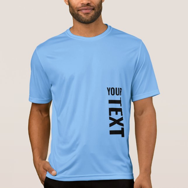 Aktiverar Sport Tek Manar Modern Big Tont Text T Shirt (Framsida)