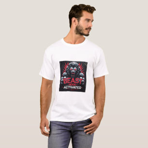 Aktiverat beast-läge Hardcore Gym Motivation T Shirt