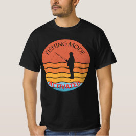 Aktiverat fiskeläge - Lustigt fiskarmönster T Shirt