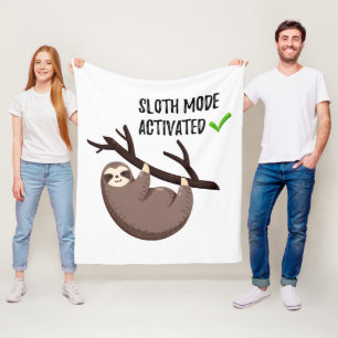 Aktiverat funktionsläge för Sloth för Slothnåg Fleecefilt
