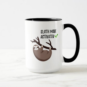 Aktiverat funktionsläge för Sloth för Slothnåg Mugg