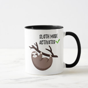 Aktiverat funktionsläge för Sloth för Slothnågot Mugg
