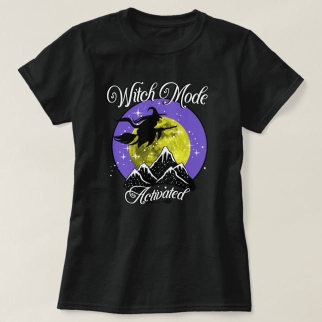 Aktiverat läge - Spooky Mountain Halloween T Shirt (Design framsida)