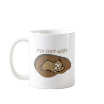 Aktiverat Lazy-läge - Cute Sloth Coffee Mugg