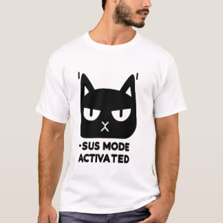 Aktiverat OSS-läge - den ultimata misstänkta katte T Shirt
