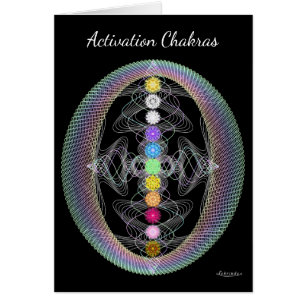 Aktivering Chakras Hälsningskort