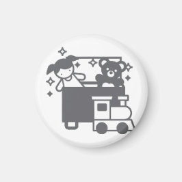 Aktivitäten Button Hausarbeit Spielzeug aufräumen Magnet