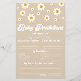 Aktivitet för att förutsäga förekomst av babyförha brevpapper