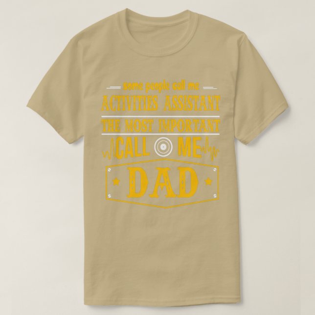 AKTIVITETER SOM BITRÄDER MIG PAPPA T SHIRT (Design framsida)