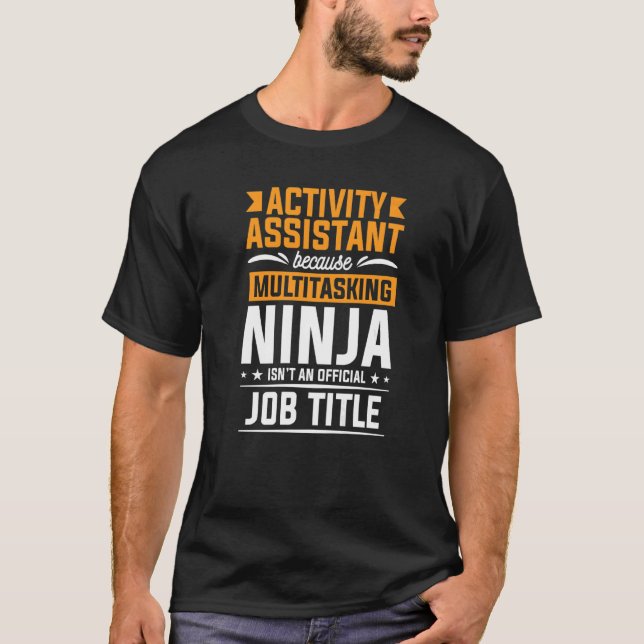 Aktivitetsassistent eftersom multikörning av Ninja T Shirt (Framsida)