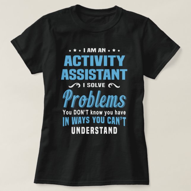 Aktivitetsassistent T Shirt (Design framsida)