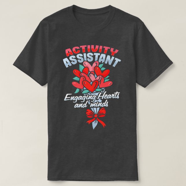 Aktivitetsassistentens flyttningsdesign för en akt t shirt (Design framsida)