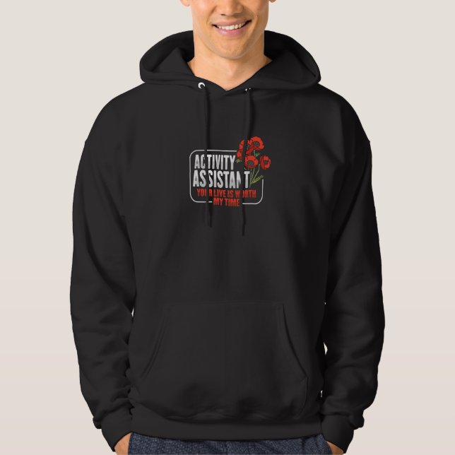 Aktivitetsassistentmobilisering för ett aktivitets hoodie (Framsida)