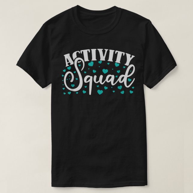 Aktivitetshögste Aktivitetschef Aktivitetsassisten T Shirt (Design framsida)