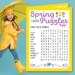 Aktivitetskort för vår Kids Puzzles Kort