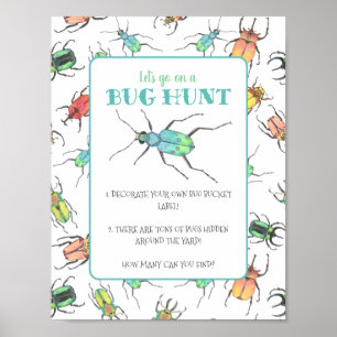 Aktivitetsram för kryp Hunt Party Poster